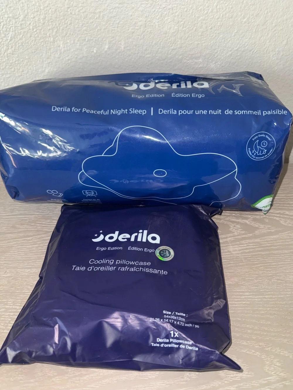Derila Ergo Edition Memory Foam Pillow Standard 54x36x12cm + cooling pillowcase